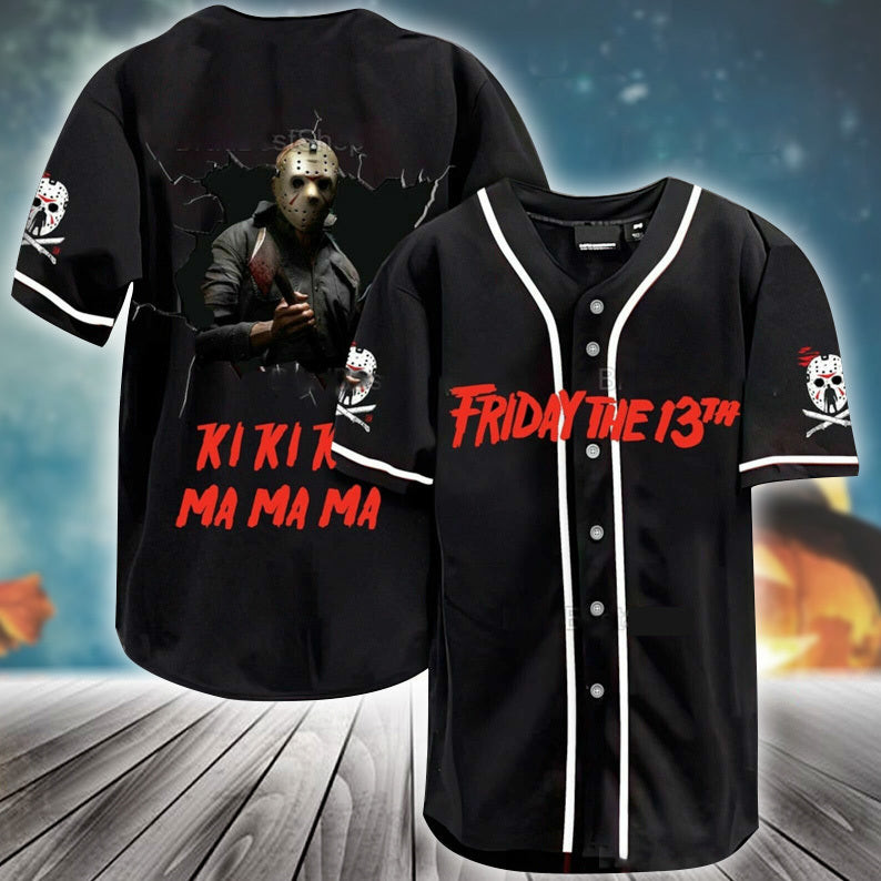 Friday The 13th Ki Ki Ki Ma Ma Ma Jason Voorhees Jersey Shirt