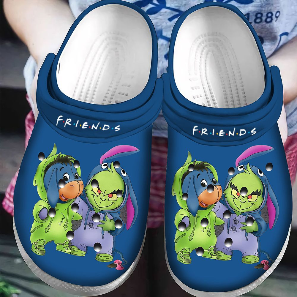 Friends Grinch And Eeyore Crocs Classic Clogs Shoes