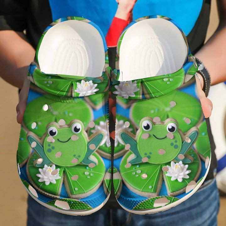 Frog Cookies Crocs Classic Clogs Shoes