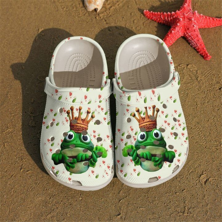 Frog Lovely King Crocs Clog Shoes