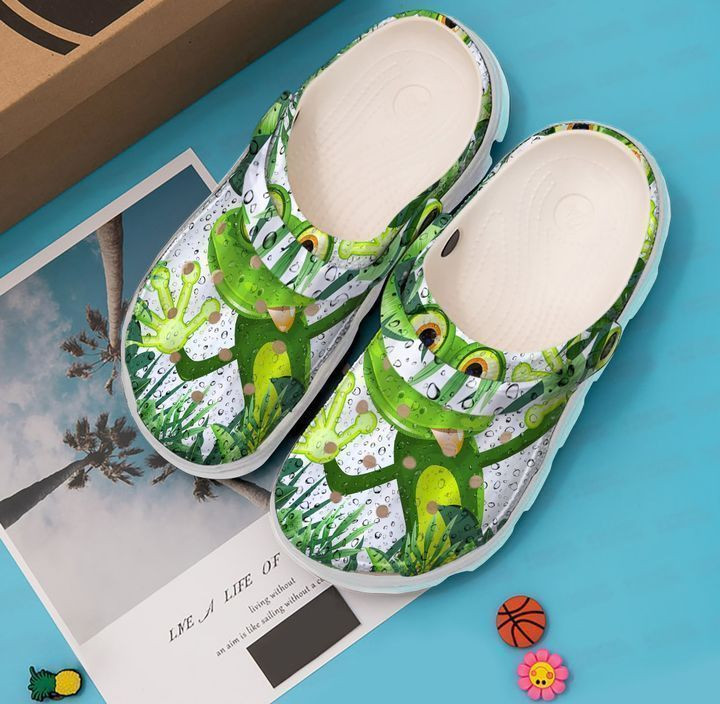 Frog Tropical Crocs Clog Shoes