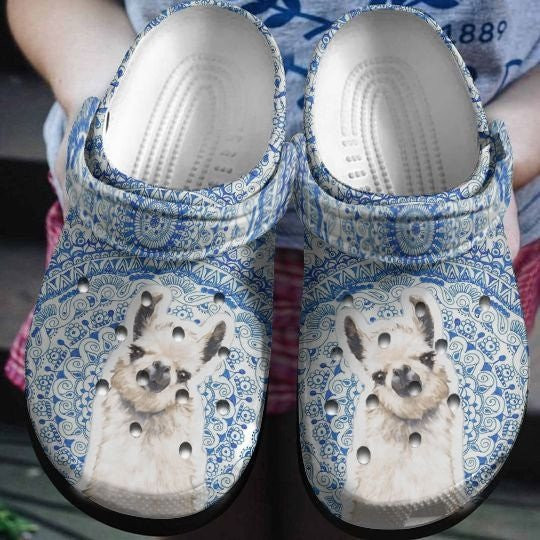 Funny Alpaca Pattern Llamas Clogs Crocs Shoes For Men Women Pattern