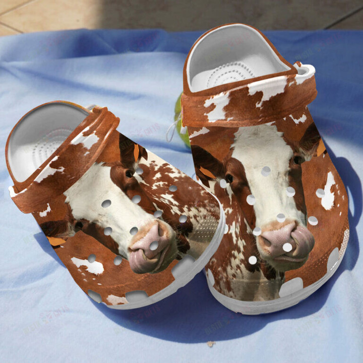 Funny Dairy Cattle Crocs Classic Clogs Shoes