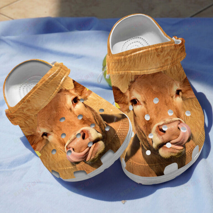 Funny Dairy Cattle Crocs Classic Clogs Shoes