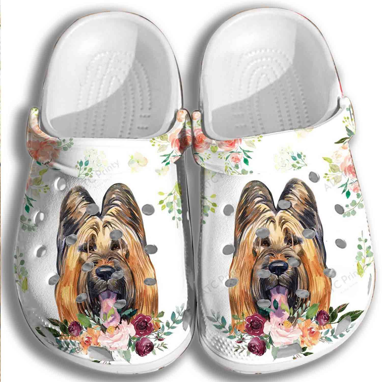 Funny Dog Crocs Shoes Puppy Flower Crocbland Clogs Gifts For Schoolgirl