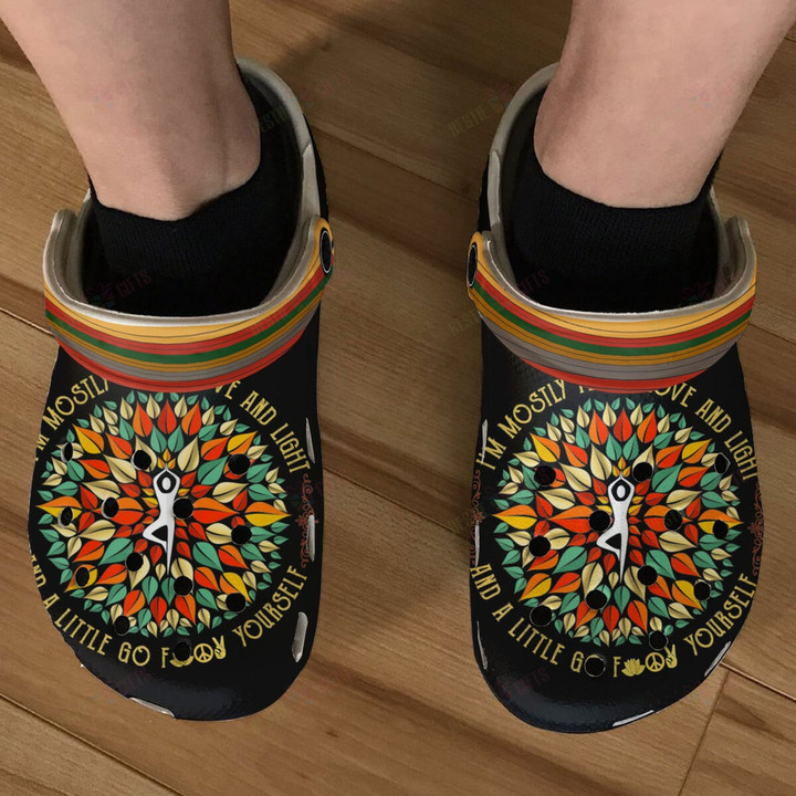 Funny Yoga Hippie Crocs Classic Clogs Shoes