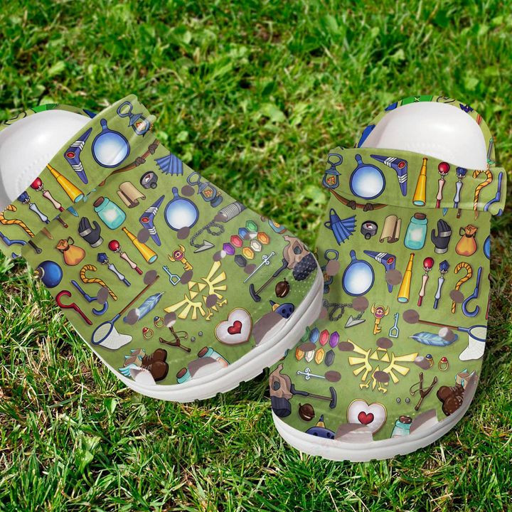 Game Pattern Crocs Classic Clogs Shoes