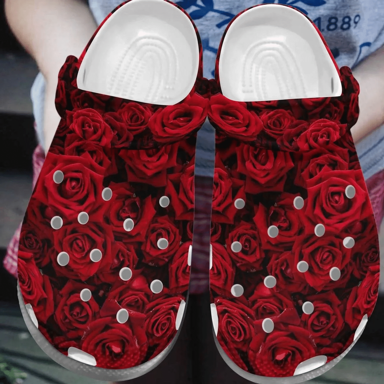 Garden Personalize Clog Custom Crocs Fashionstyle Comfortable For Women Men Kid Print 3D Flower D