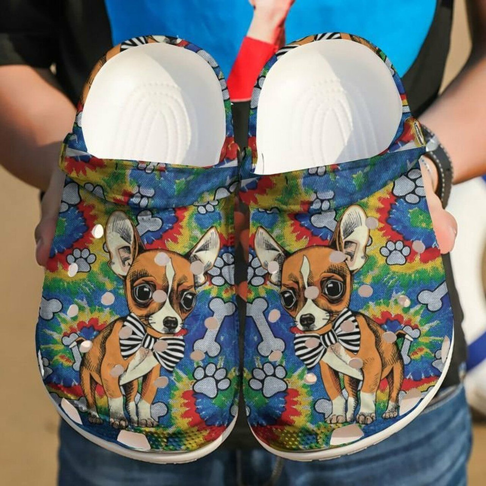 Gentleman Chihuahua Lovers 102 Gift For Lover Rubber Crocs Clog Shoes Comfy Footwear