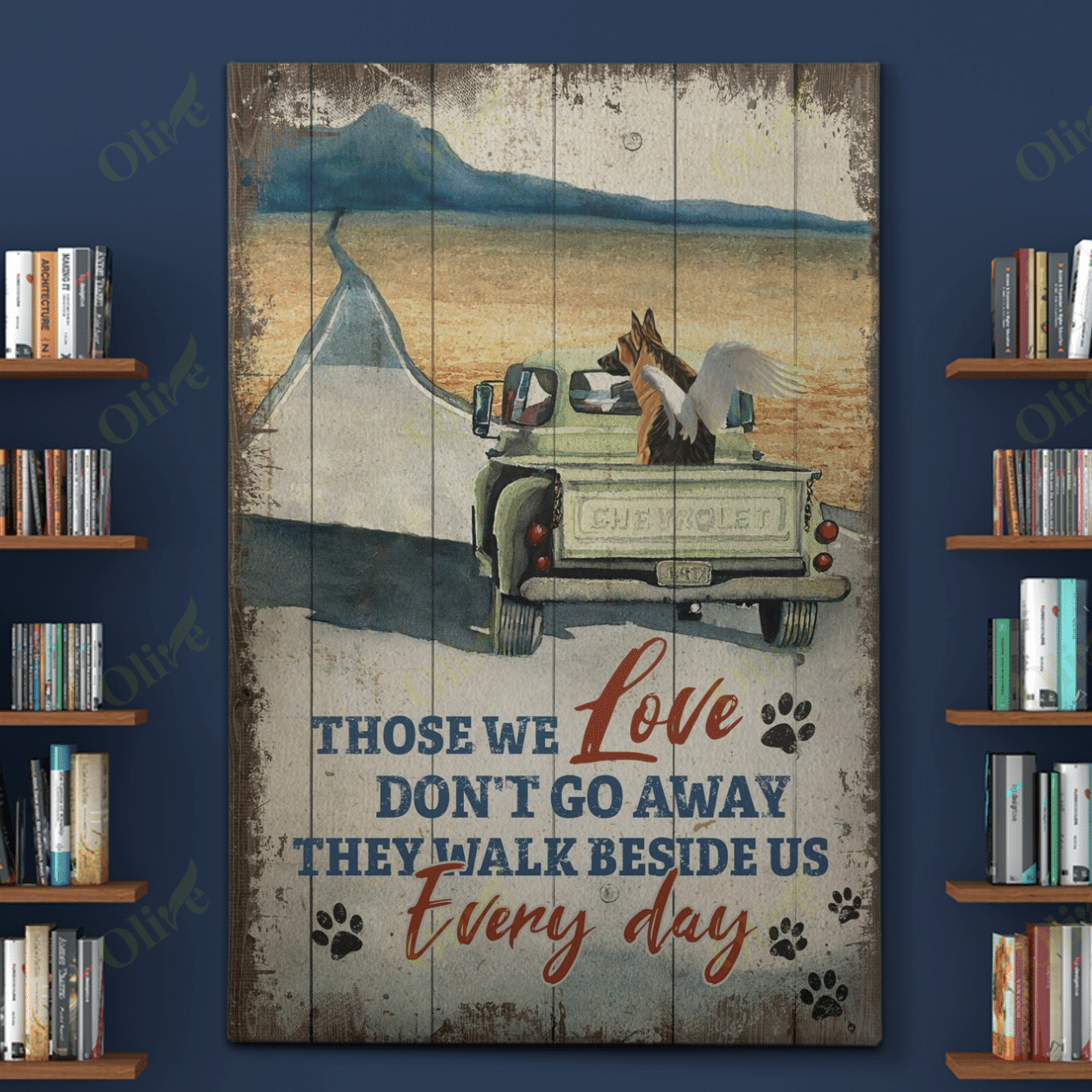 German Shepherd - Always By Our Side Poster And Canvas Art Wall Decor