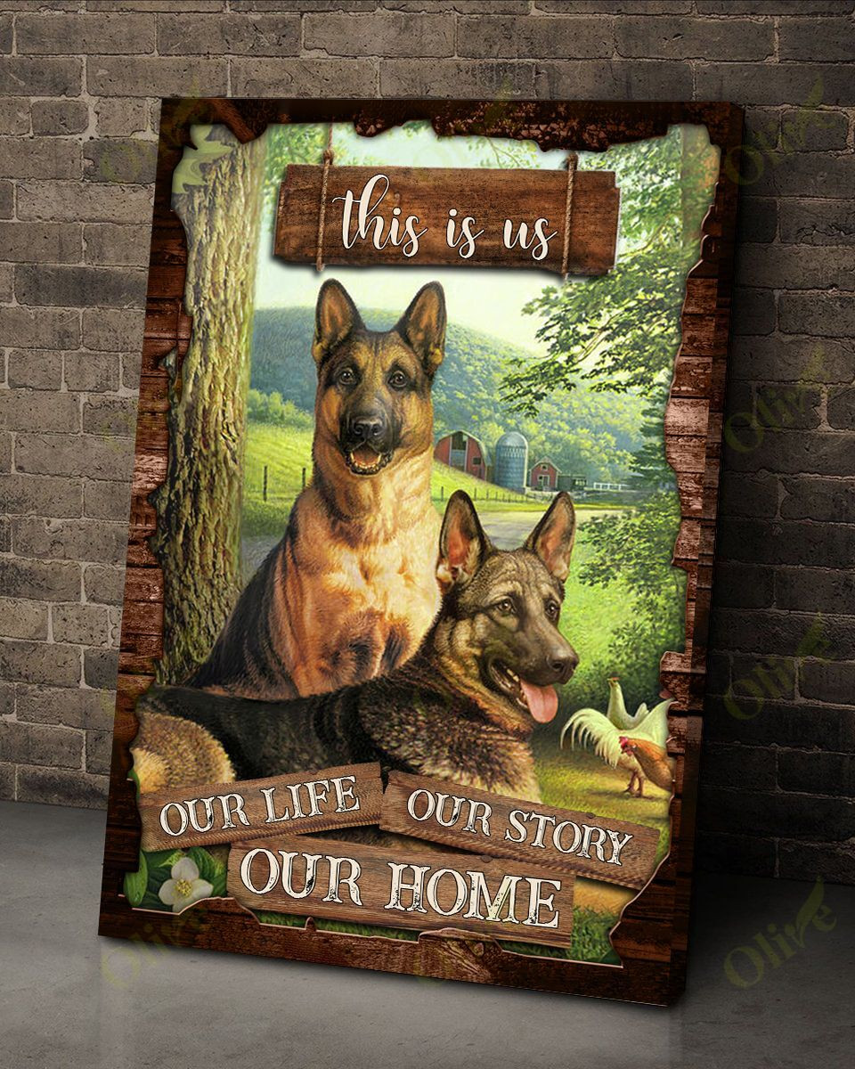 German Shepherd - This Is Us Poster And Canvas Art Wall Decor