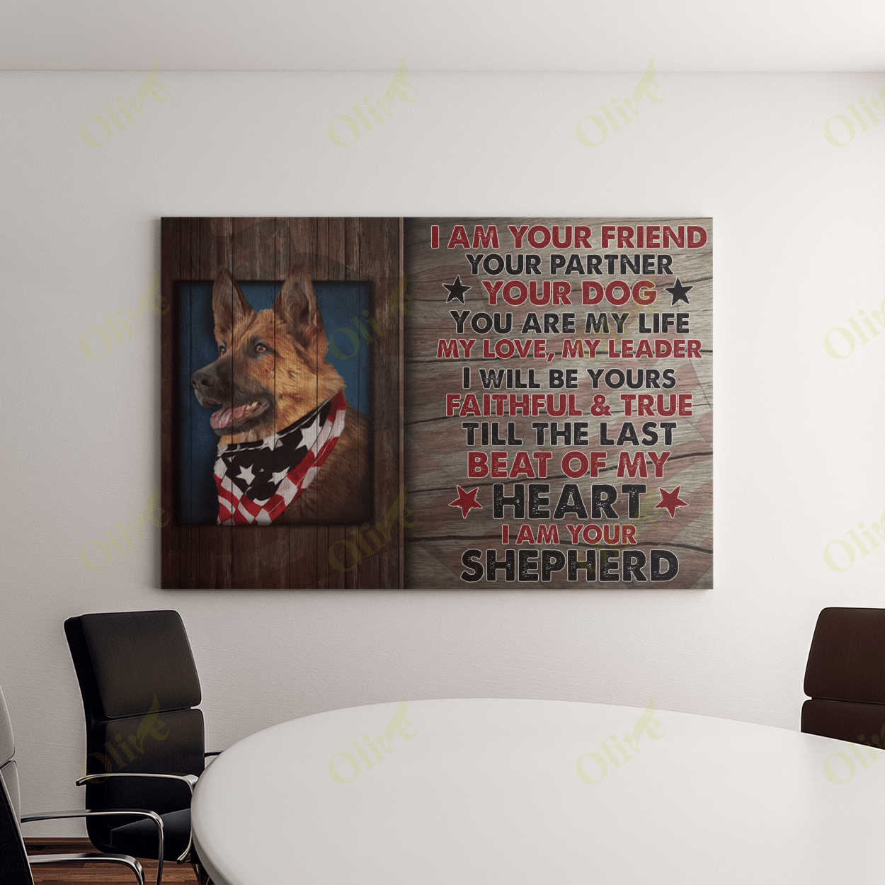 German Shepherd - Your Are My Life Poster And Canvas Art Wall Decor