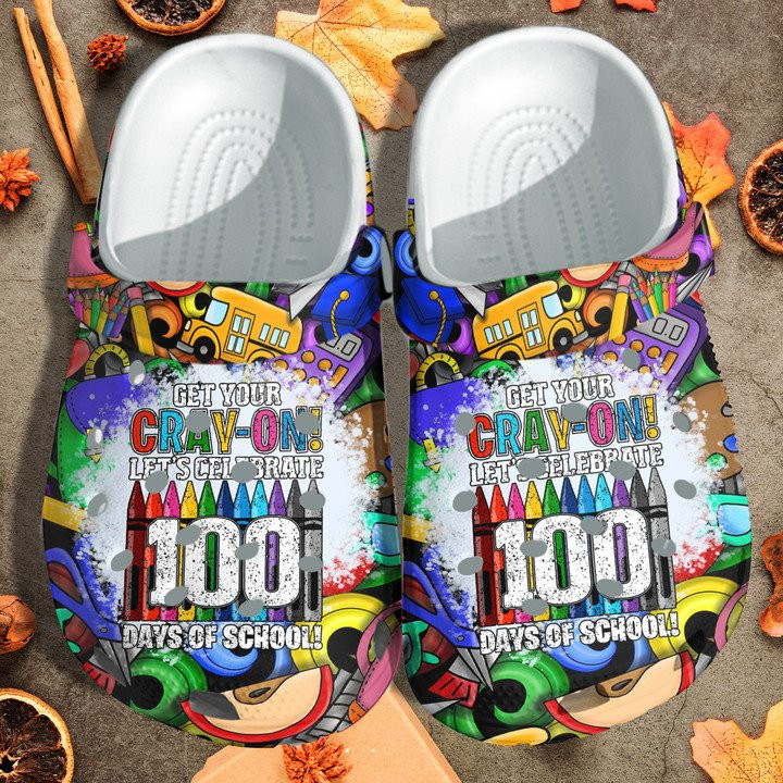 Get Your Crayon Shoes Crocs Crocbland Clog Gift For Teacher Student School