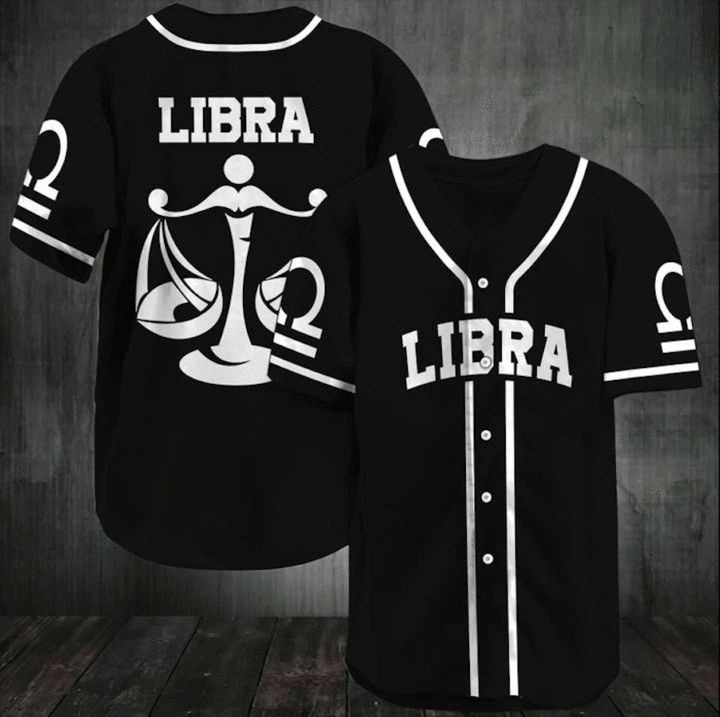 Gift For Brithday Libra Zodiac Gift For Lover Baseball Jersey