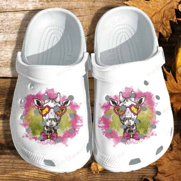 Giraffe Girl Love Animal Crocs Classic Clogs Shoes