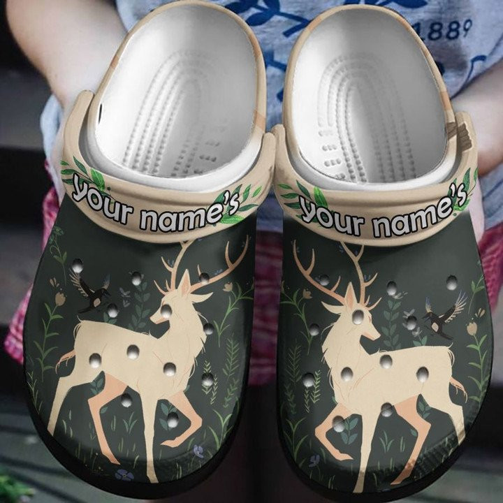 Girl Love Deer Shoes Christmas Deer Crocs Clogs Gift For Men Women DR