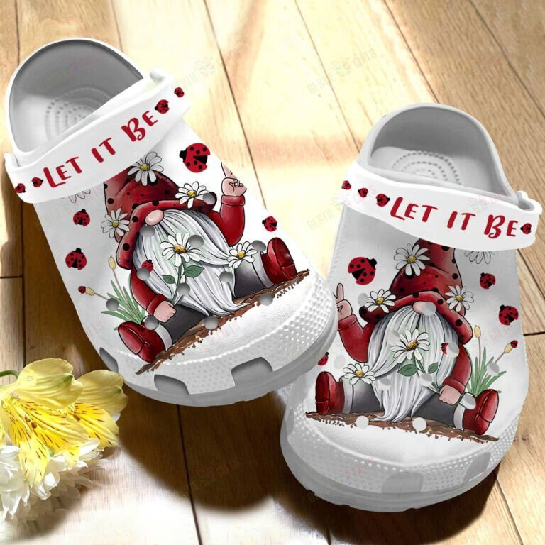 Gnome Let It Be Shoes Crocs Clogs Gifts For Men Women Children