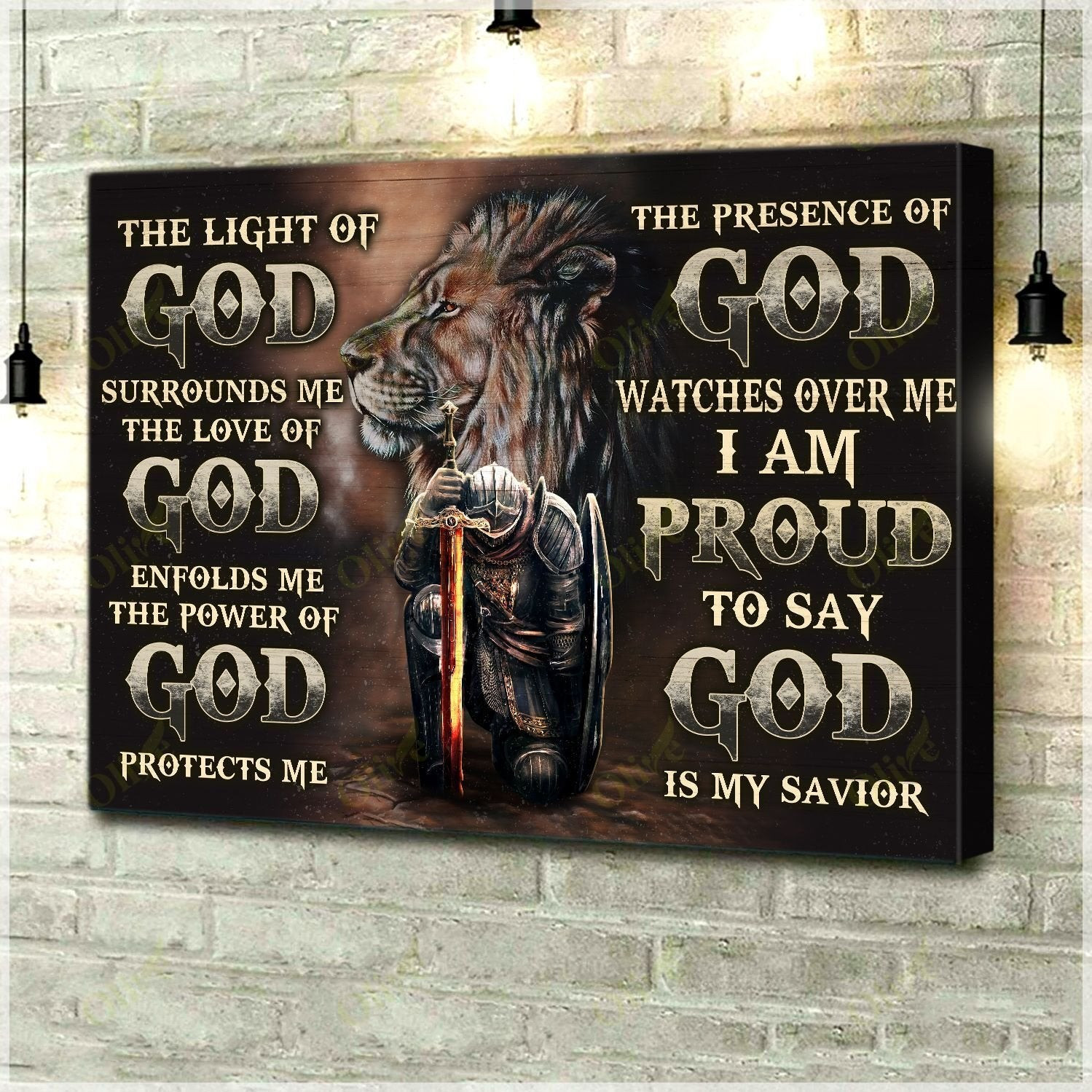 God Is My Savior Poster And Canvas Art Wall Decor