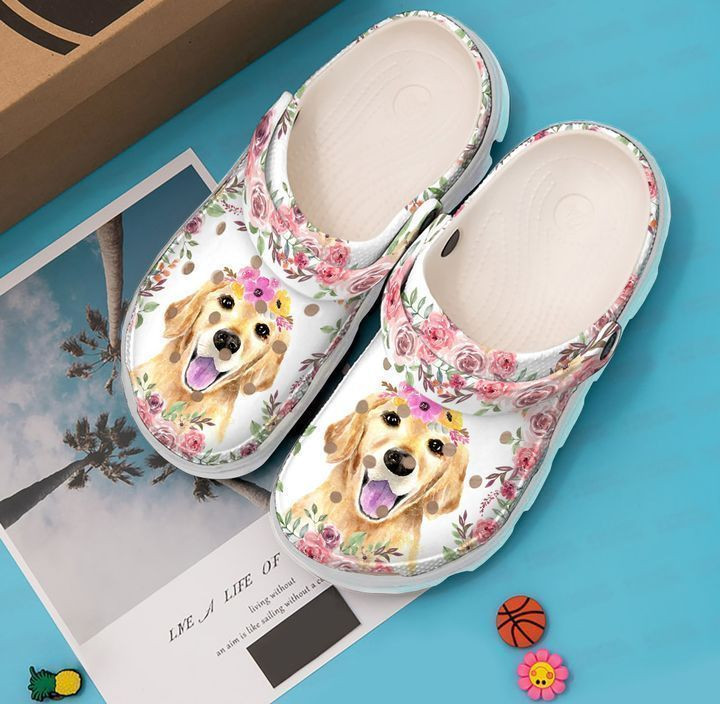 Golden Retriever Baby Crocs Classic Clogs Shoes