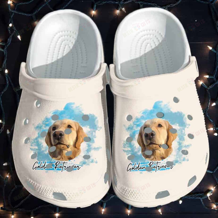 Golden Retriever Dog Cute Crocs Classic Clogs Shoes