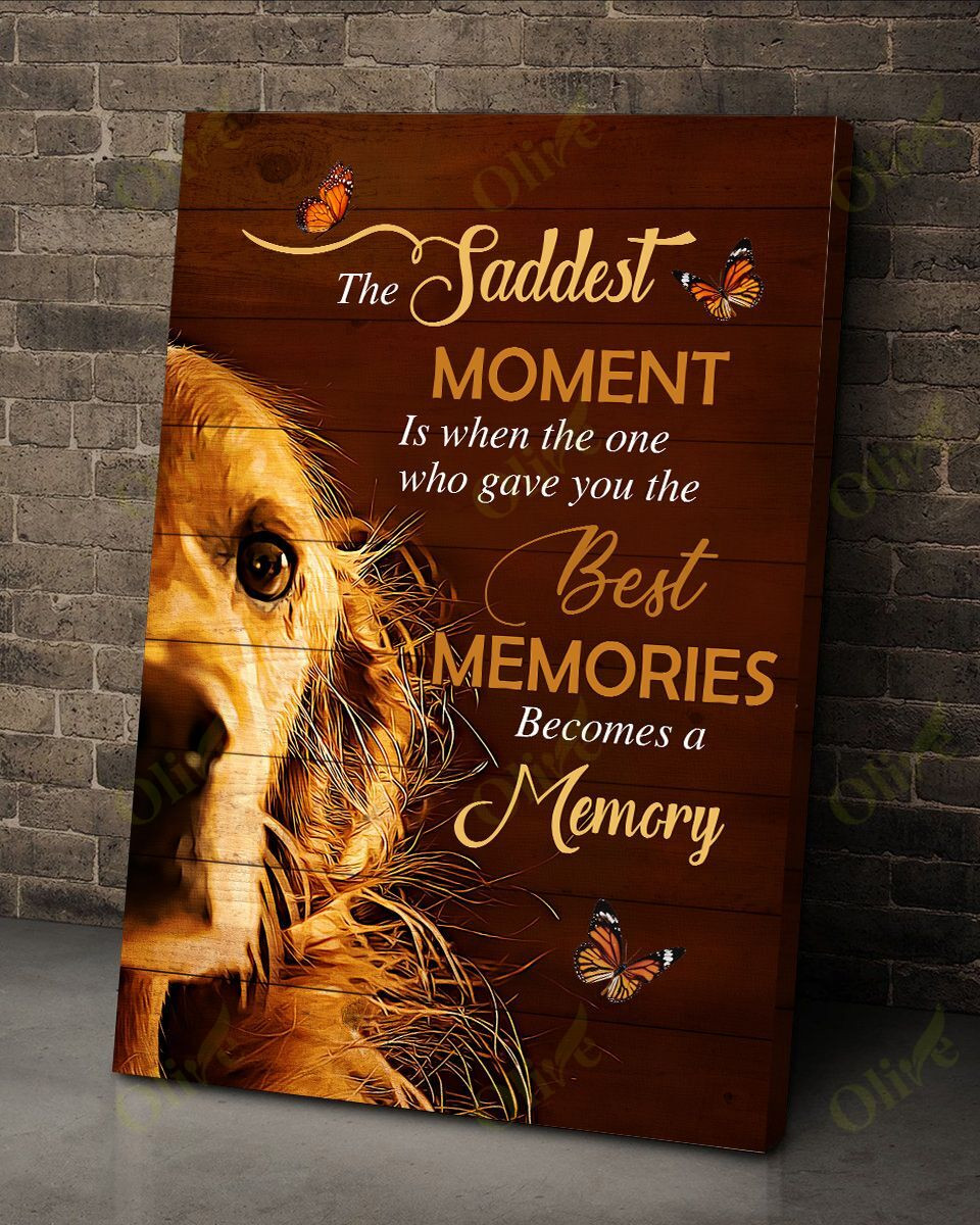 Golden Retriever - The Saddest Moment Poster And Canvas Art Wall Decor