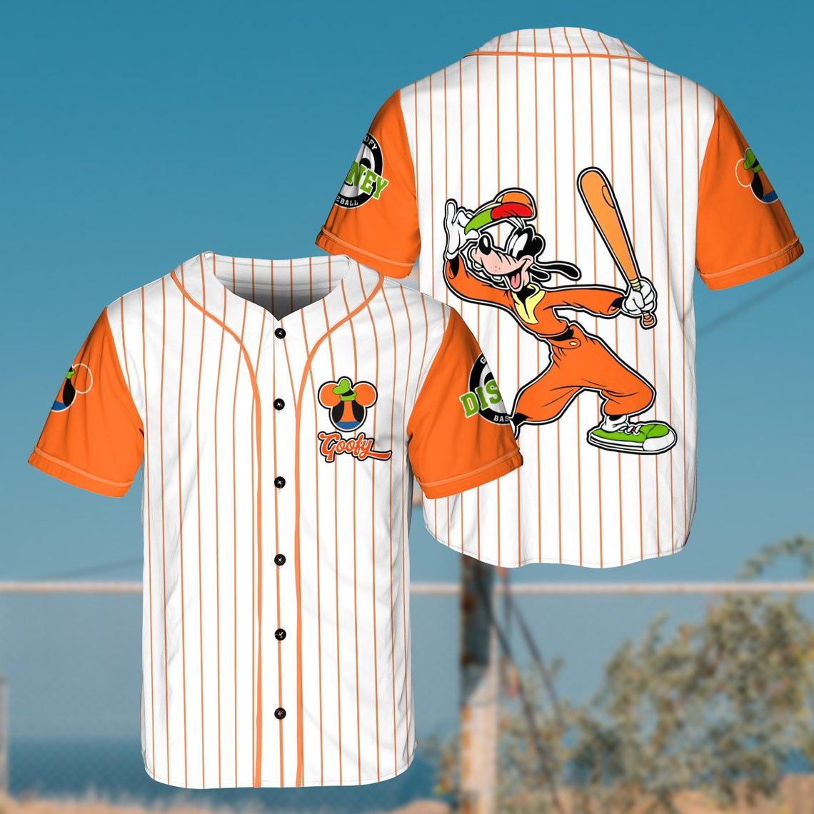 Goofy Disney Baseball Jersey Gift for Disney Lovers Gift for Father Day Gift for Dad Unisex Disney MLB Baseball Jersey