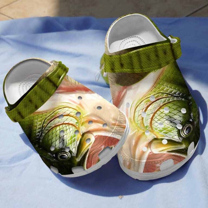 Green Bass Fishing Clogs Crocs Shoes