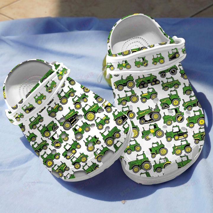 Green Tractors Collection Crocs Classic Clogs Shoes