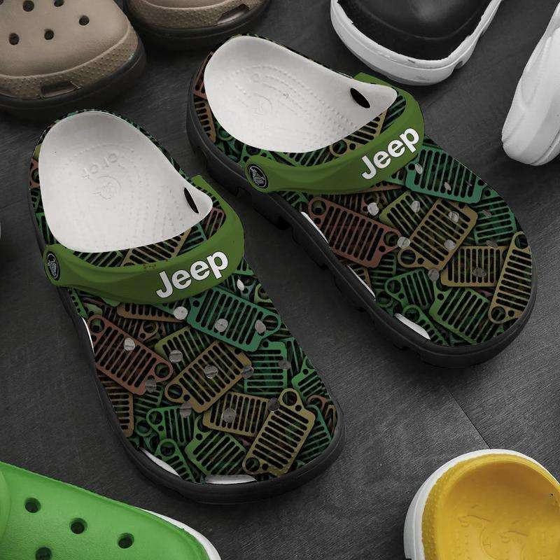 Grille Of Jeep Crocs Crocband Clog Shoes For Jeep Lover