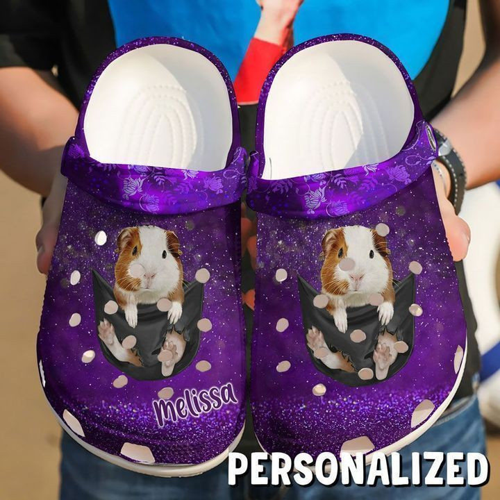 Guinea Pig Personalized Baby In Pocket Crocs Clog Shoes