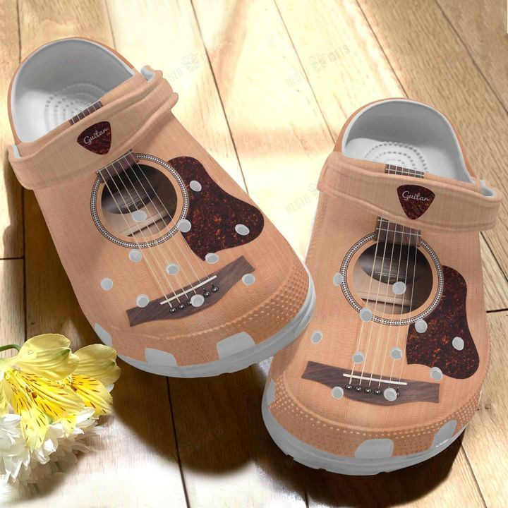 Guitar White Sole My Soul Crocs Classic Clogs Shoes PANCR0520