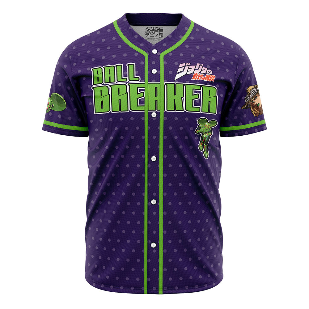 Gyro Zeppeli Ball Breaker Jojos Bizarre Adventure Baseball Jersey