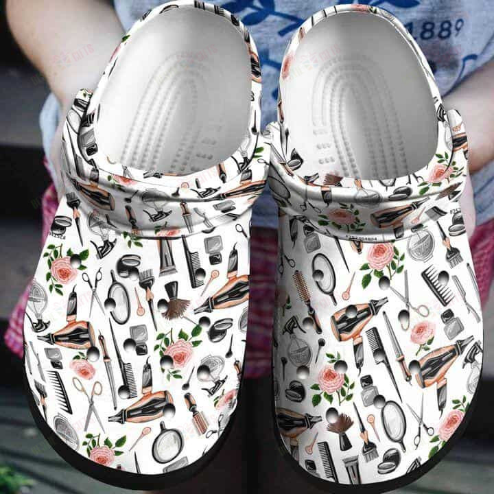 Hairstylist Pattern Crocs Classic Clogs Shoes