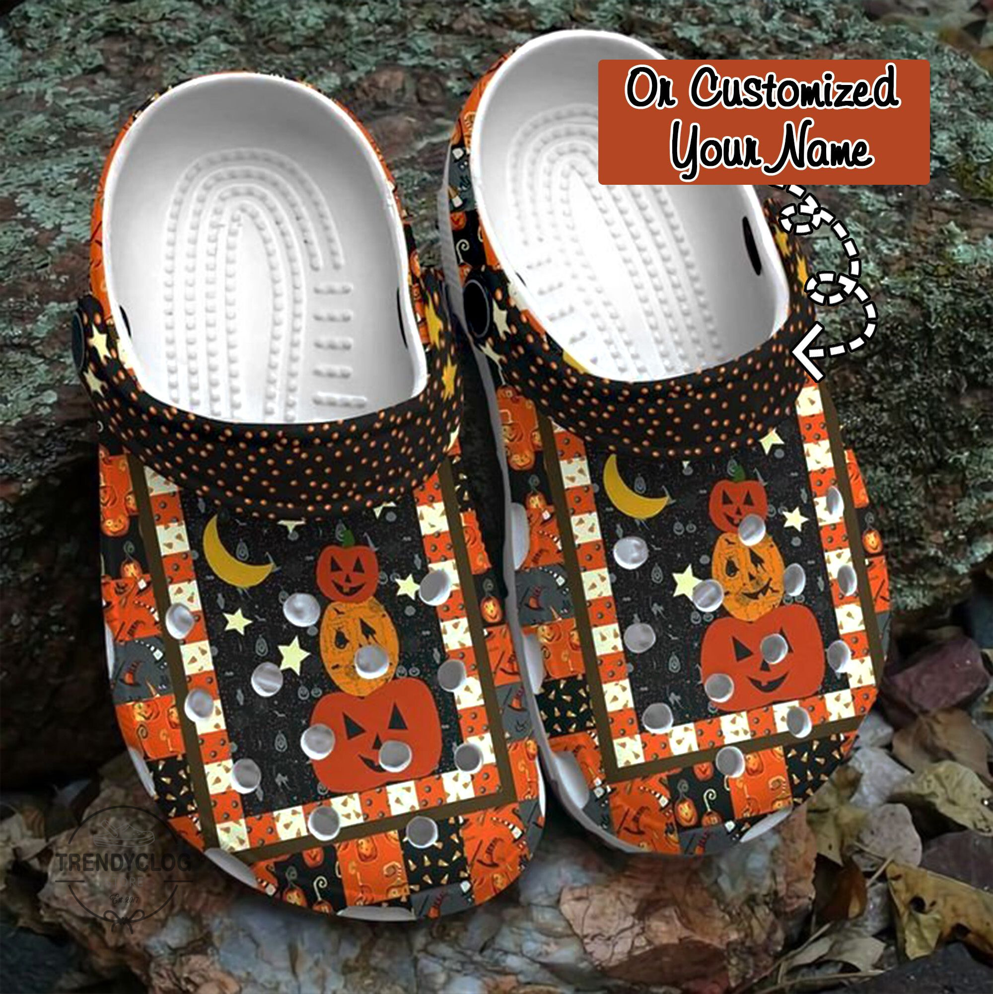 Halloween Crocs - Personalized Halloween Cheeky Pumpkin Clog Shoes