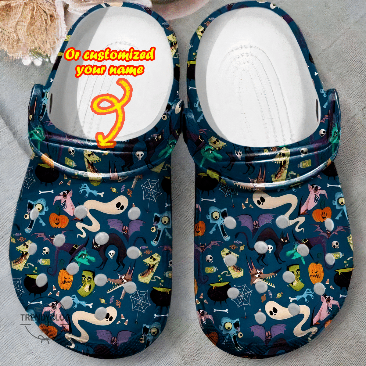 Halloween Crocs - Personalized Halloween Pattern Theme Clog Shoes