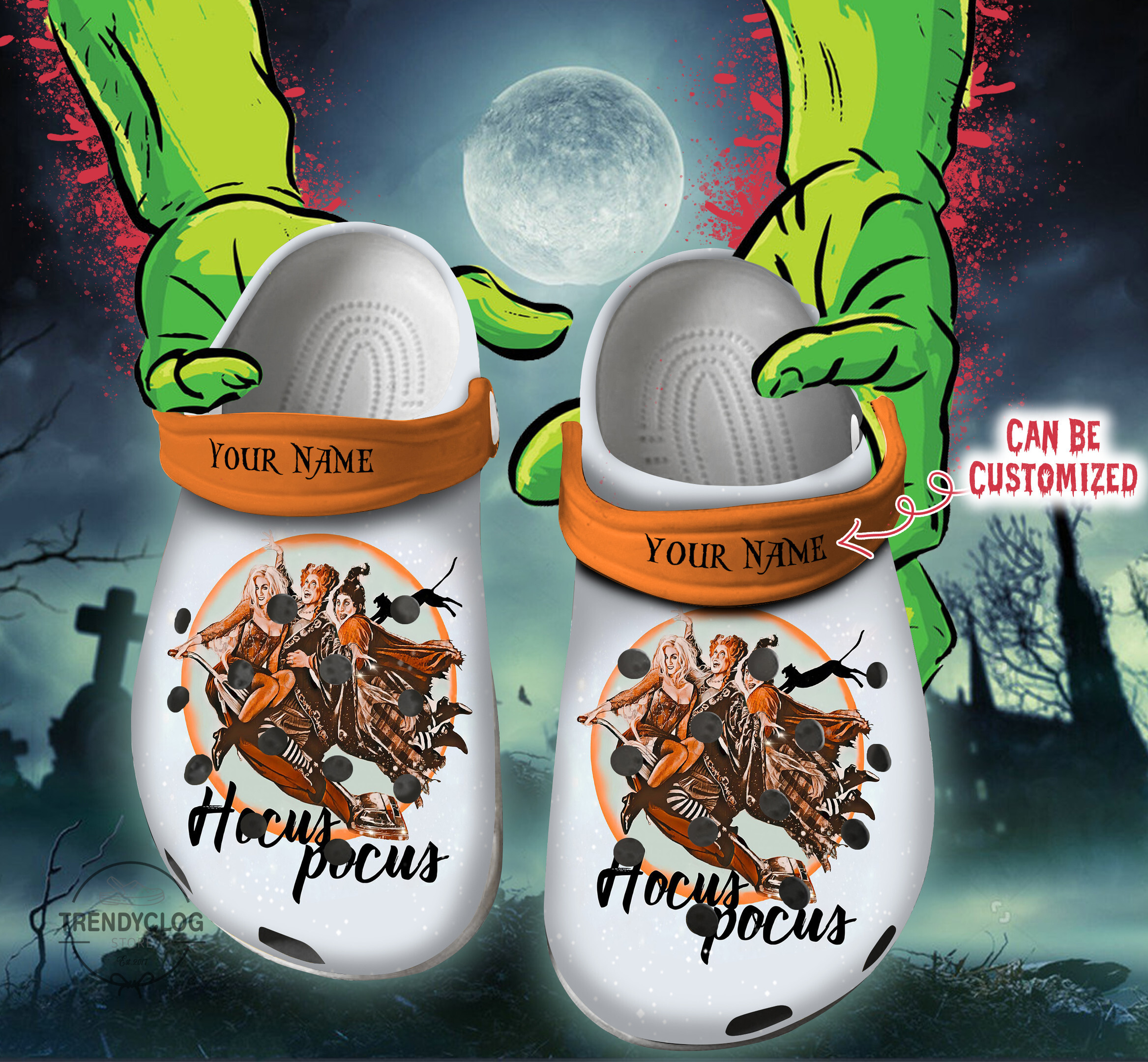 Halloween Crocs - Personalized Its Just A Bunch Of Hocus Pocus Clog Shoes