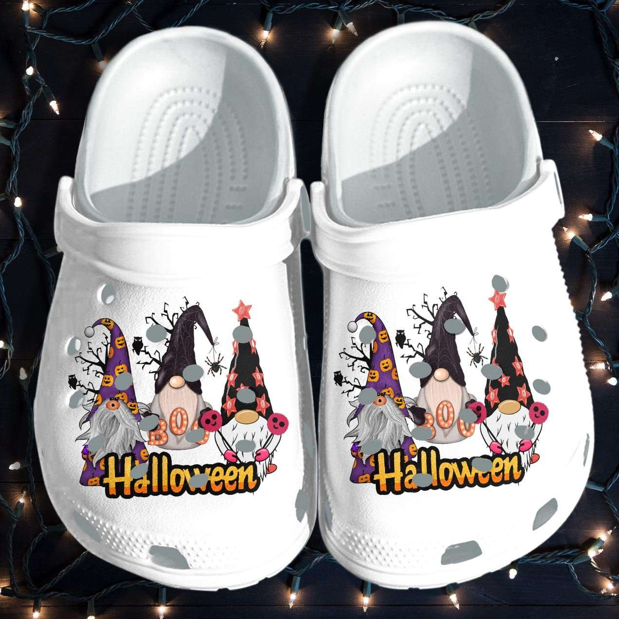 Halloween Gnomies Boo Boo Crocs Crocband Clogs Shoes