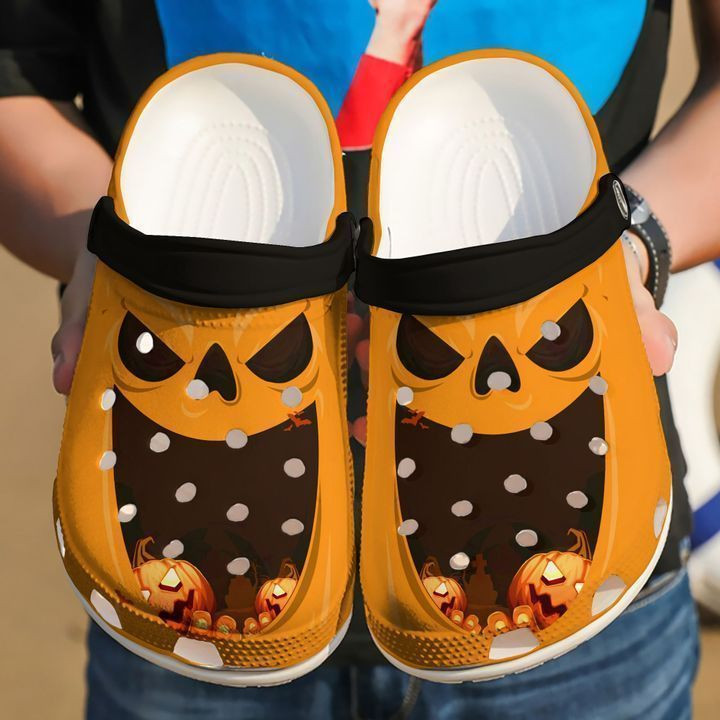 Halloween Happy Pumpkin Crocs Clog Shoes