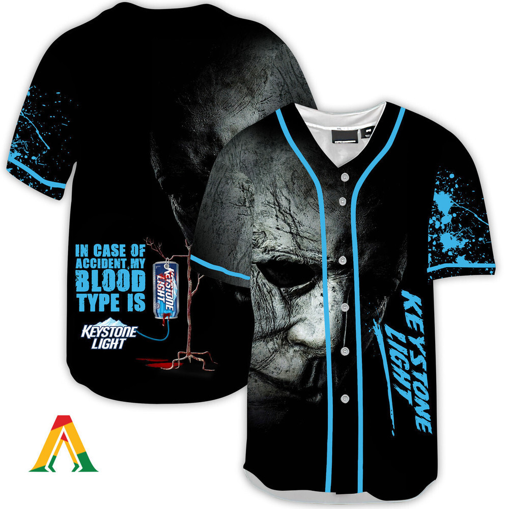 Halloween Horror Michael Myers Keystone Light Baseball Jersey Unisex Jersey Shirt for Men Women