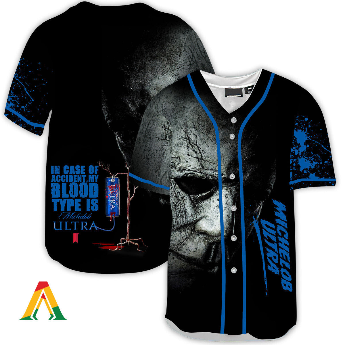 Halloween Horror Michael Myers Michelob ULTRA Baseball Jersey