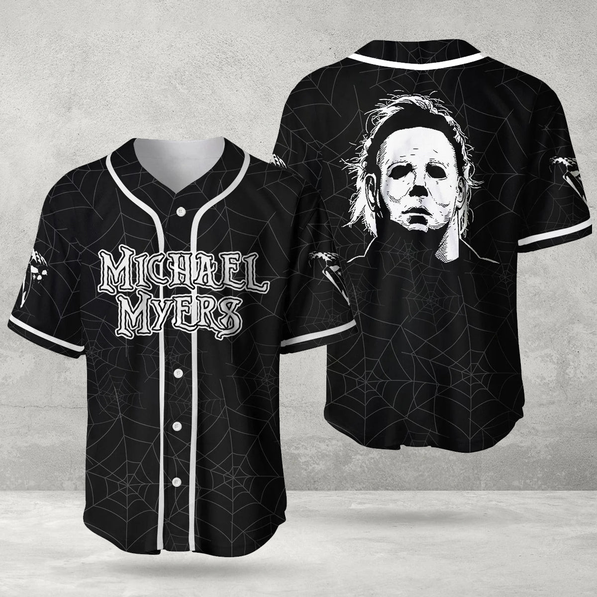 Halloween Michael Myers Spider Character Jersey Shirt