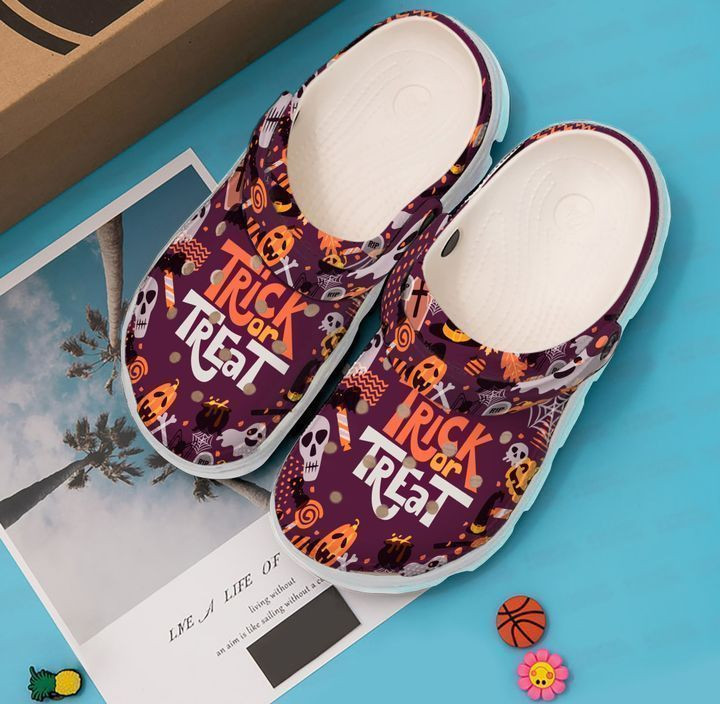 Halloween Trick Or Treat V2 Crocs Classic Clogs Shoes