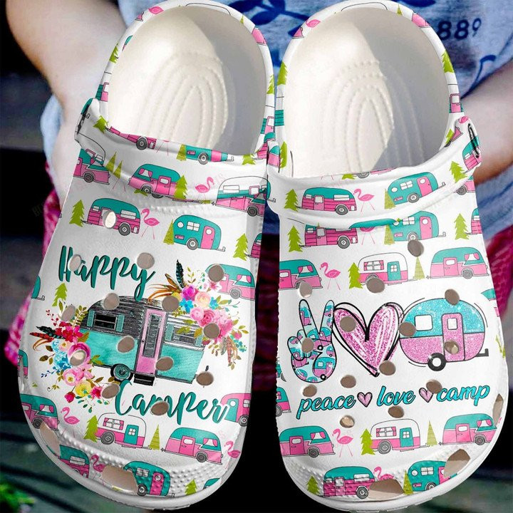 Happy Mini Camper Clogs Crocs Shoes