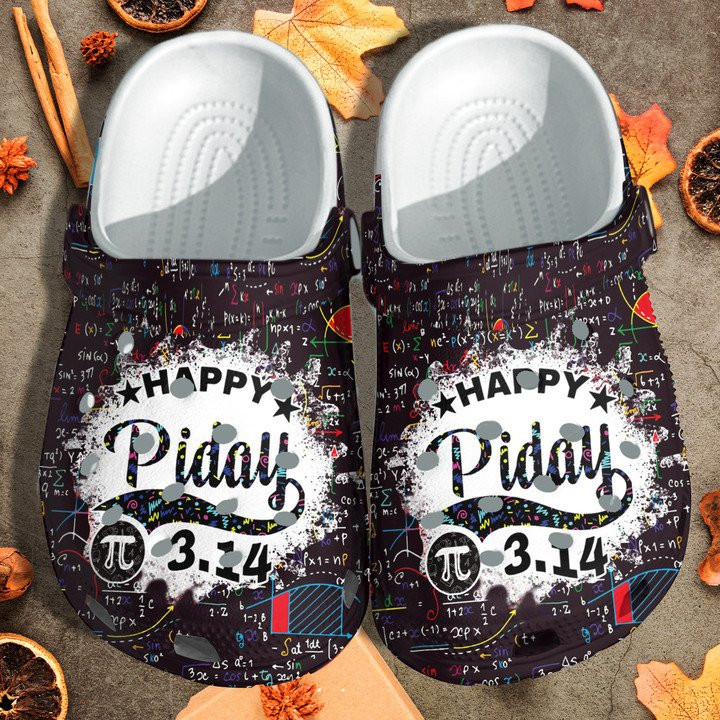 Happy Pi Day Shoes Crocs Crocbland Clog Gift For Math Teacher School
