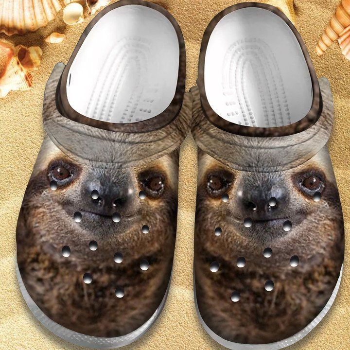 Happy Sloth Shoes Sloth 3D Crocs Clogs Gift For Women Men Kids HP