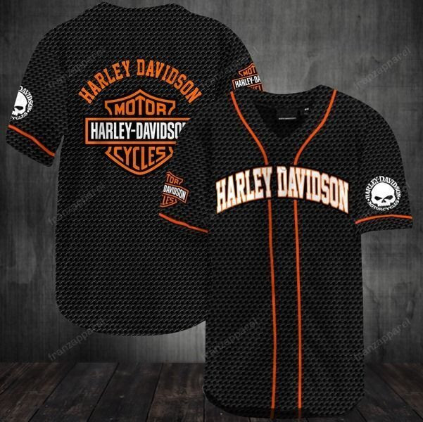 Harley Davidson Personalized 3d Baseball Jersey Limited 03, Unisex Jersey Shirt for Men Women