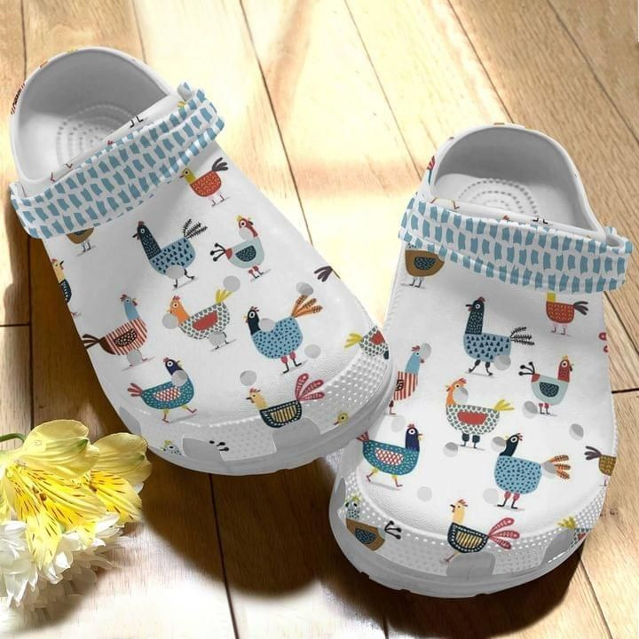 Hen Mama Cute Gift For Lover Rubber Crocs Clog Shoes Comfy Footwear