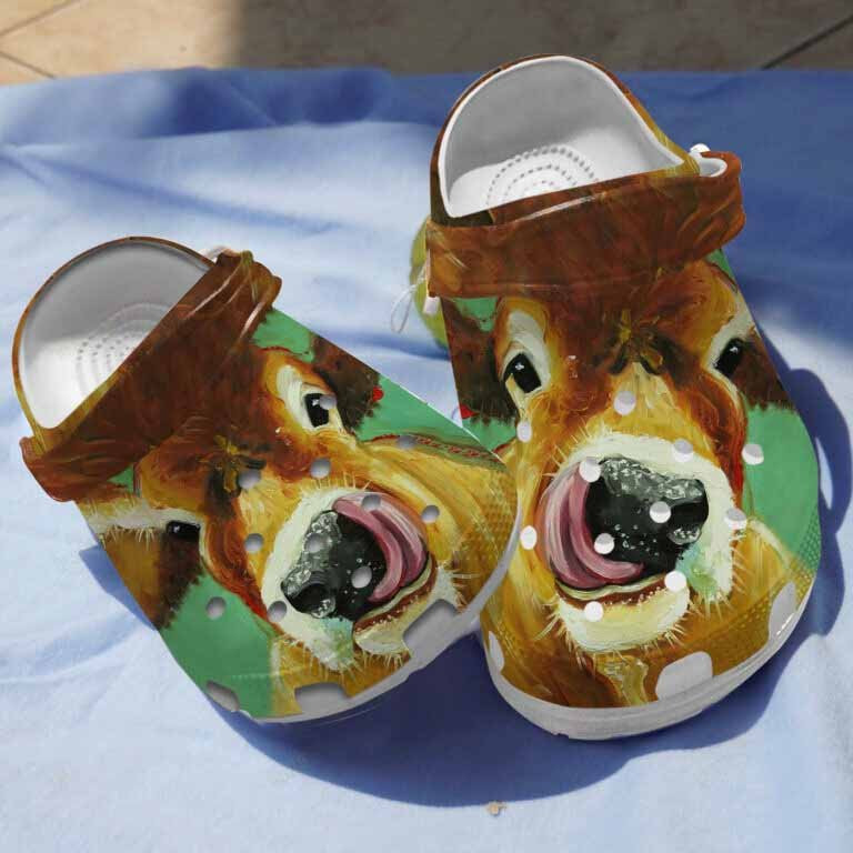 Highland Cow Cattle Clogs Crocs Shoes Birthday Christmas Gifts For Men Women