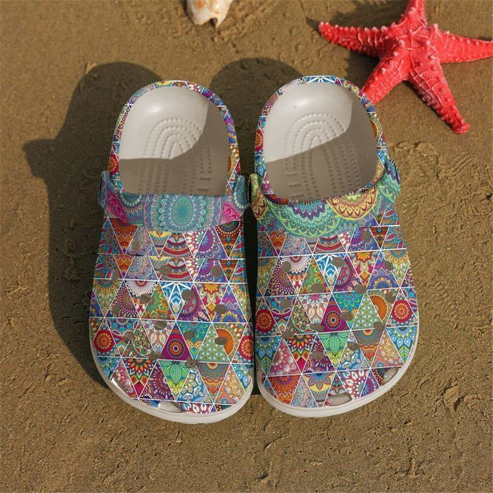 Hippie Bohemian Pattern Crocs Clog Shoes