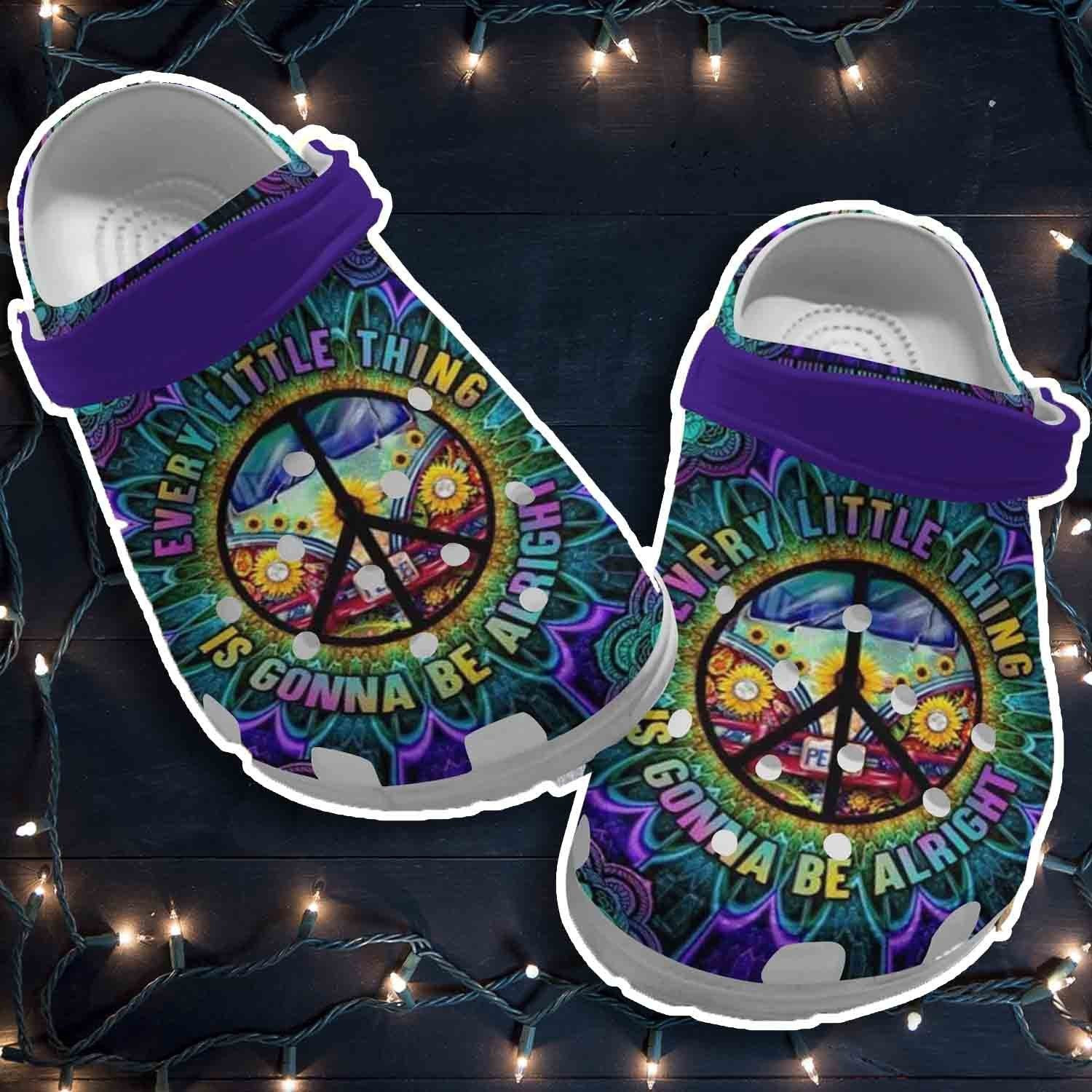 Hippie Bus Collection Crocs Shoes Clogs - Be Alright Crocs Shoes Clogs Gifts For Son Daughter